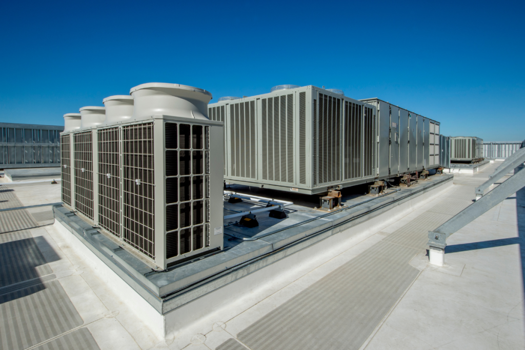 Commercial rooftop HVAC equipment