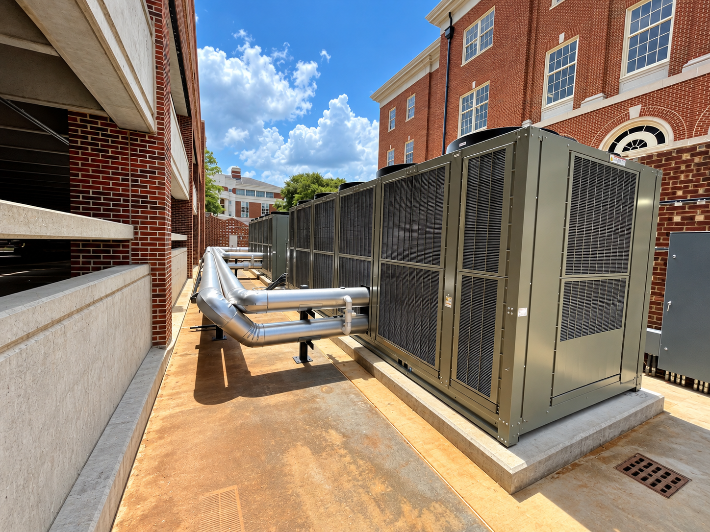 Commercial chiller and mechanical equipment